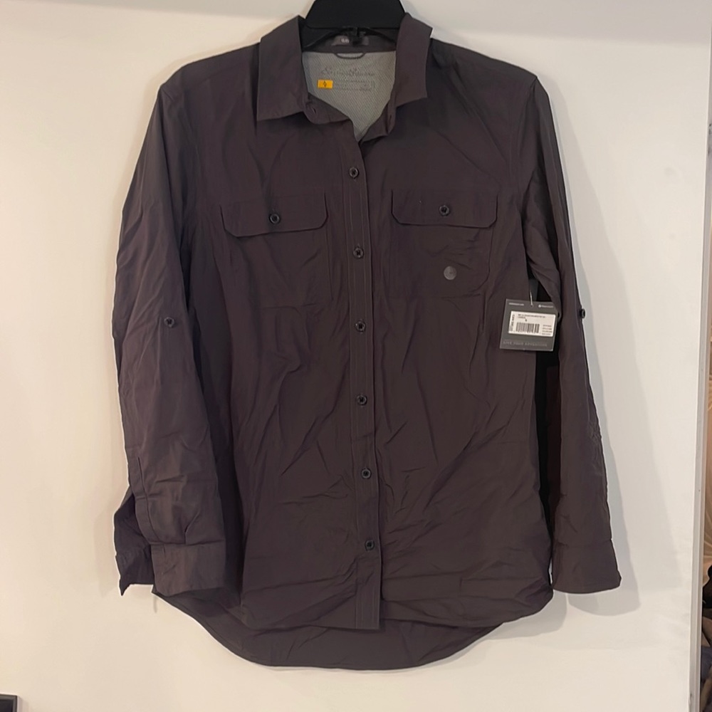 NWT Eddie Bauer Mountain Ripstop Carbon shirt